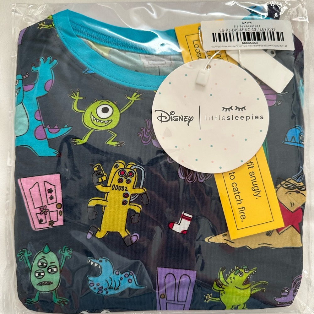 Little Sleepies Blue and Yellow Kids Pajama Set